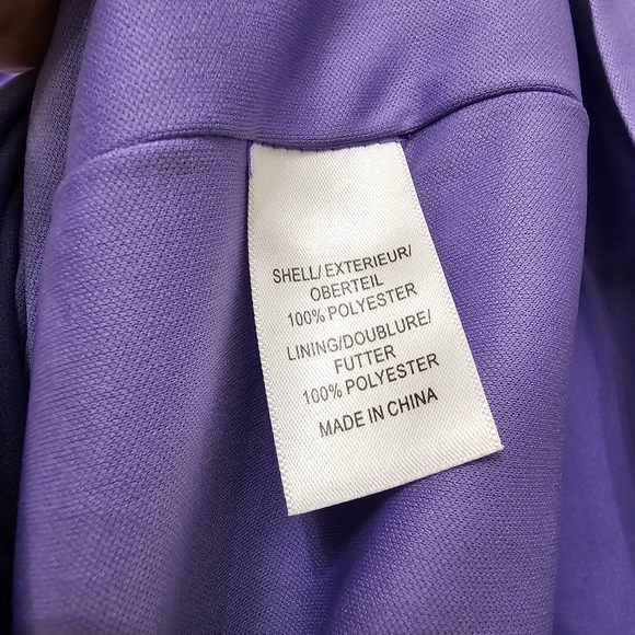 Nwot Hailey by Adrianna Papell Lilac Ruched Emperor Waist Chiffon High Low Gown - Picture 15 of 16